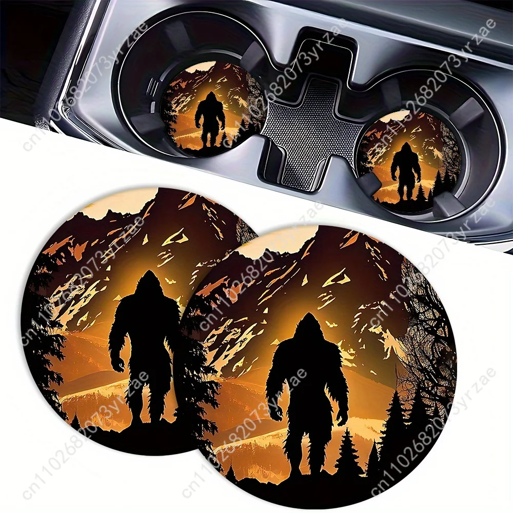 الوقايات السيارات نمط الشمبانزي 2 قطعة الوقايات السيارات ماصة المضادة للانزلاق السمط مقاوم للماء سهلة التنظيف اكسسوارات السيارات الداخلية