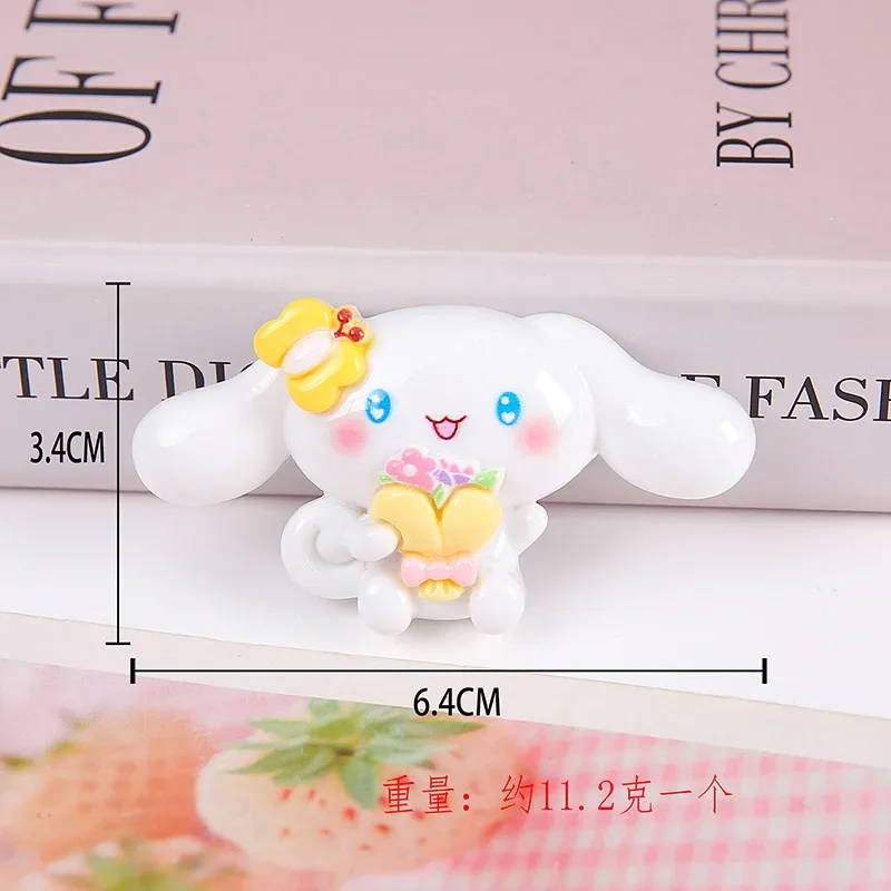 2pcs Big Card Dress Animal Cartoon Sanrio Resin Flatback Supplies Charms for Diy Kawaii Resin Accessories Crafts Materials