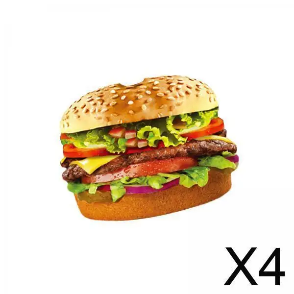 

Creative Hamburger Cosplay Costume for Halloween Food Themed Role Play Vest for Men Women Dance Accessories