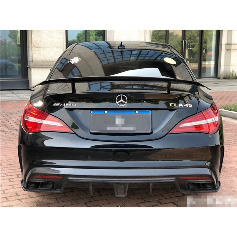 

FOR Mercedes - Benz CLA CLASS W117 CLA45 Carbon Fiber Rear Spoiler Trunk Wing FRP Forged Carbon