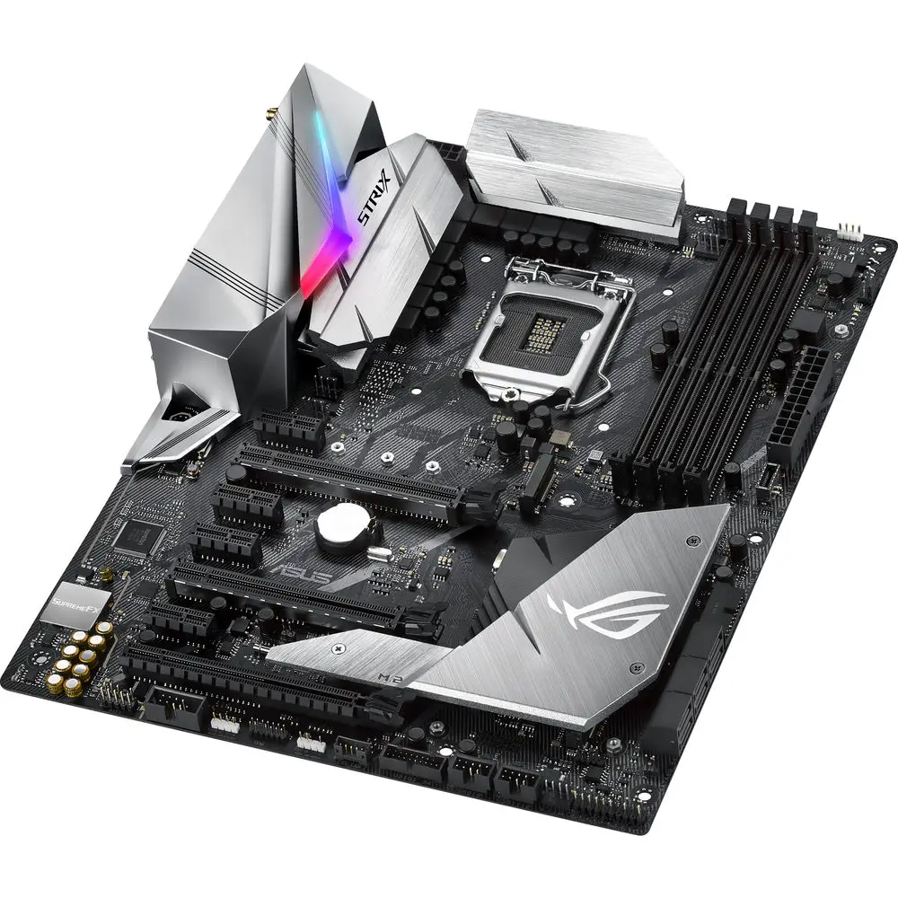 ASUS Republic of Gamers Strix Z370-E Gaming LGA1151 ATX Motherboard view 3