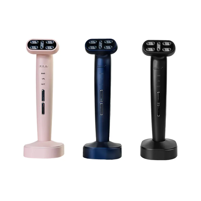 New Hot-selling EMS Micro-current Introduction Eye Beauty Instrument, Massage Color Light Vibration Warm Eye Beauty Instrument