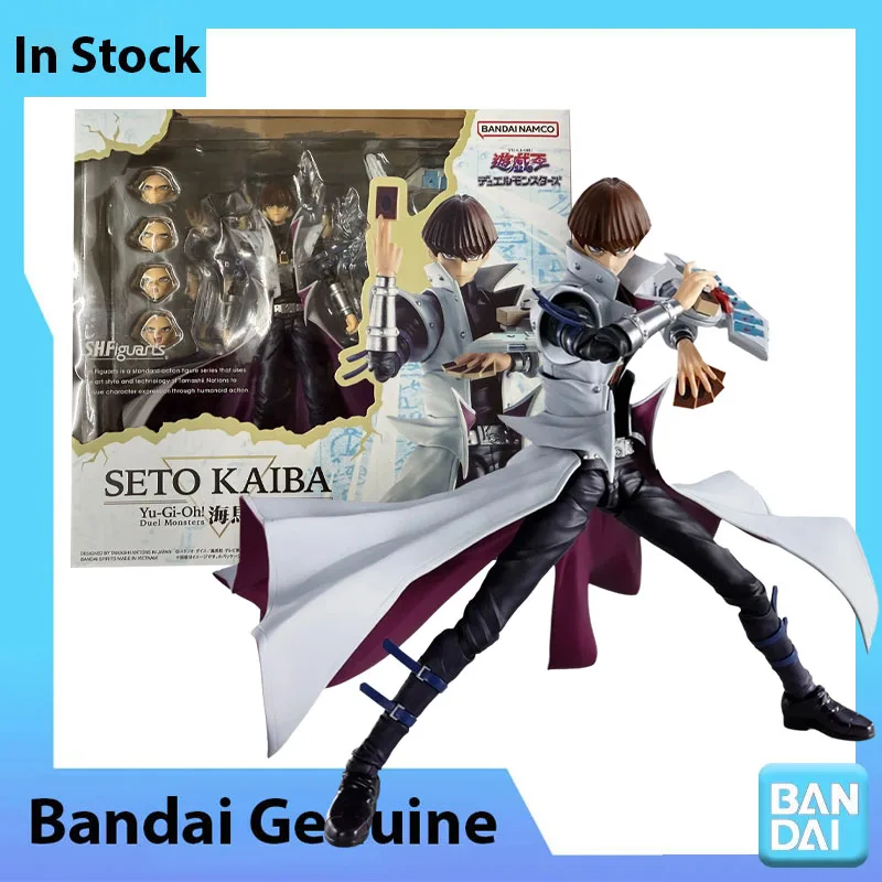 Bandai – Kit de figurines Yu-Gi-Oh Duel Monsters 100 % authentique, SHF Seto Kaiba, figurine d'action anime, collection de modèles finis, jouets, cadeaux
