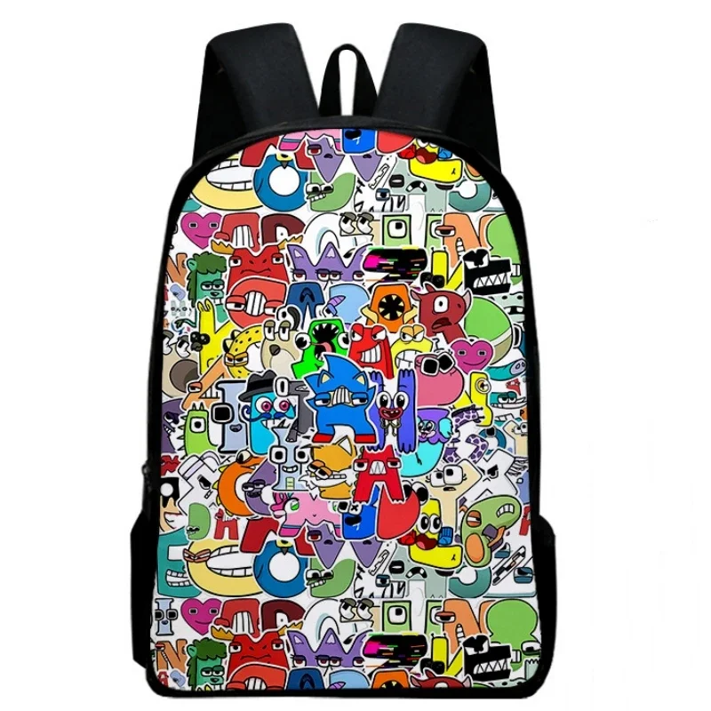 HOT 3PC Alphabet Legend Cartoon Digital Printing Schoolbag Alphabet Lore Satchel Children\'s  Anime Cartoon School Bag Mochila