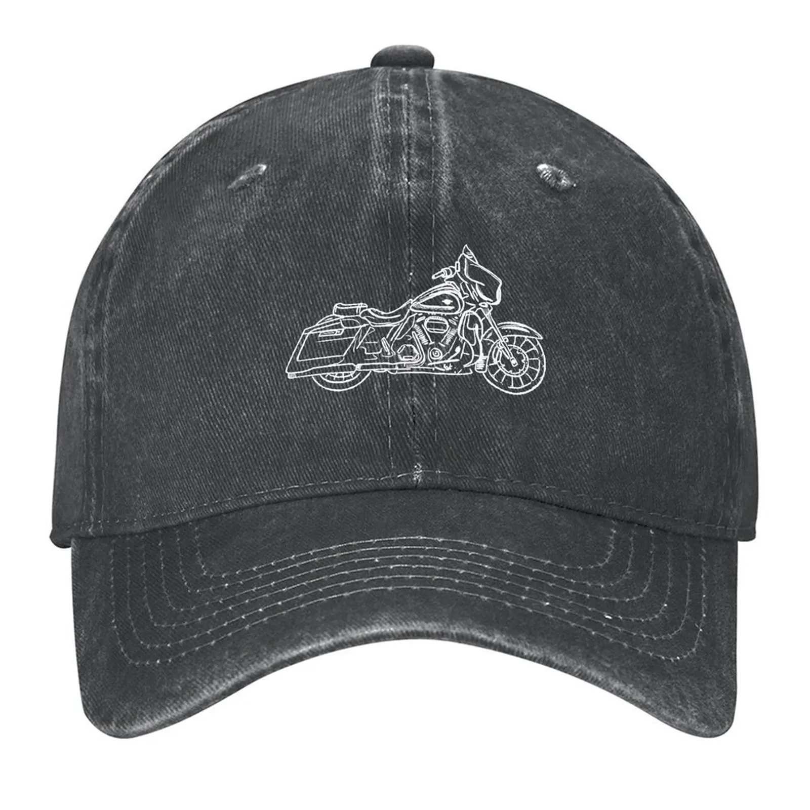 

Motorcycle art: street glide Baseball Cap Beach Outing Snap Back Hat foam party Hat Bobble Hat Men Golf Wear Women's