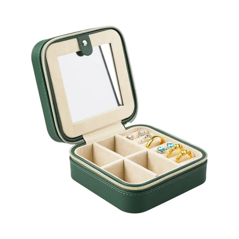 custom.Luxury Jewelry Packaging Top Quality Velvet Jewellery Box Custom Travel Jewelry Box Organizer With Mi