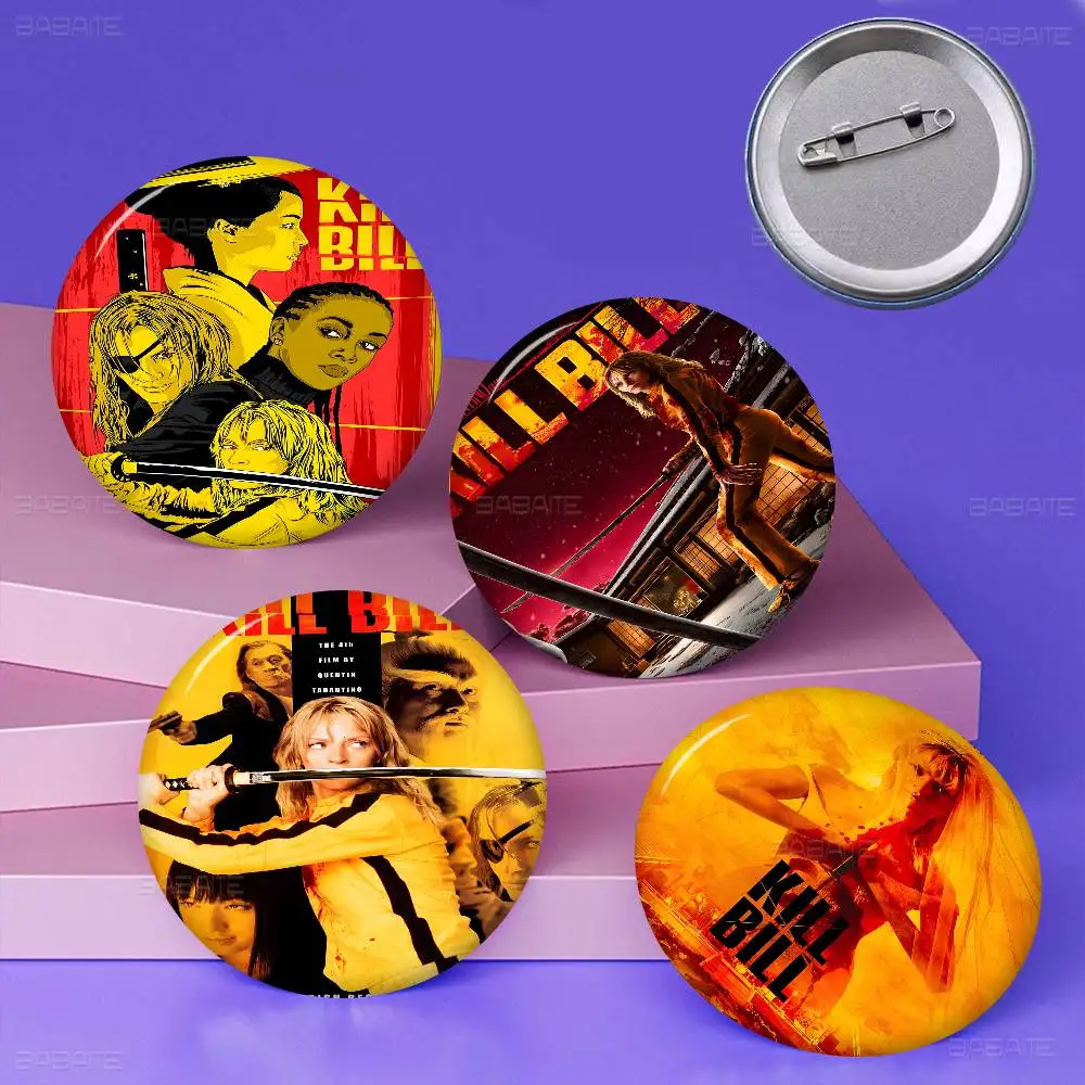 Classic Hot Movie Kill Bill Series Pins Funny Badge Interesting Cartoon Animals Brooches Backpack Clothes Gift Accessory