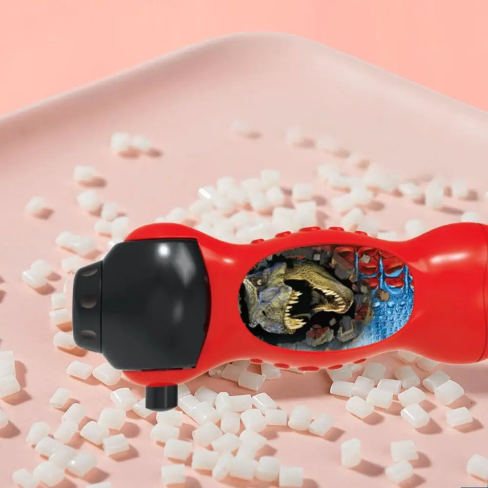 البلاستيك العارض مصباح لعبة تعليمية لغز 24 أنماط الحيوان نمط الشعلة العارض يده التفاعلية