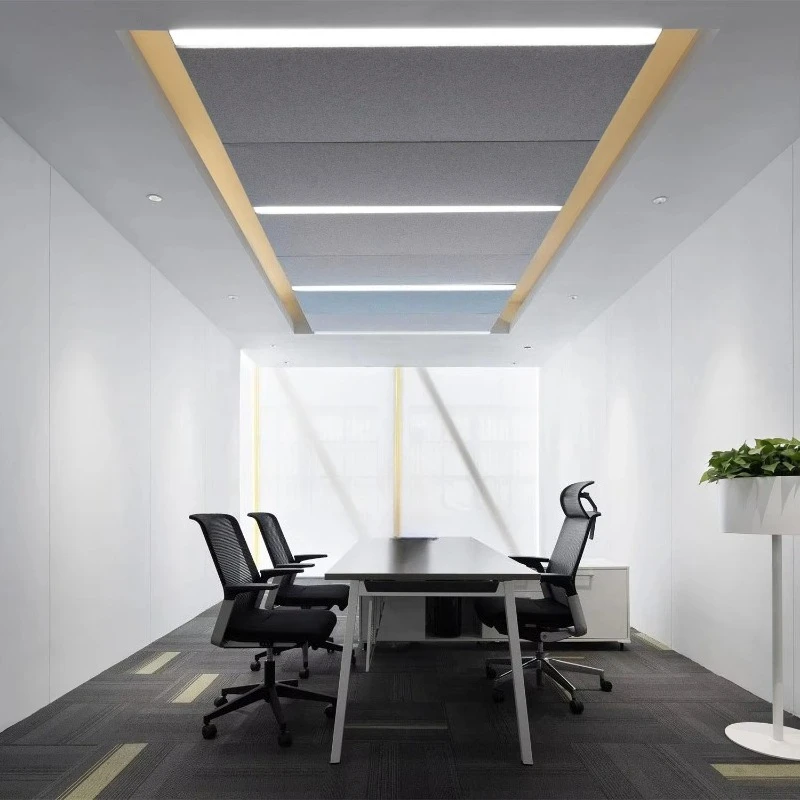 

High-end modern and elegant high-end wool blended fabric decorative wall panel aluminum frame rock wool