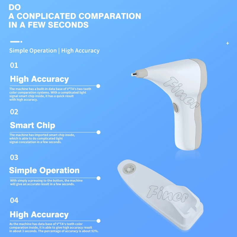 classical guide shade De ntal bleach electronic tooth shade guide teeth whitening shade guide Photoelectric Color Comparator