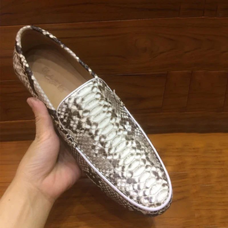 shenzhen dae Python shoes  leisure leather  Python skin  Doug  male  Driving  leisure  Men