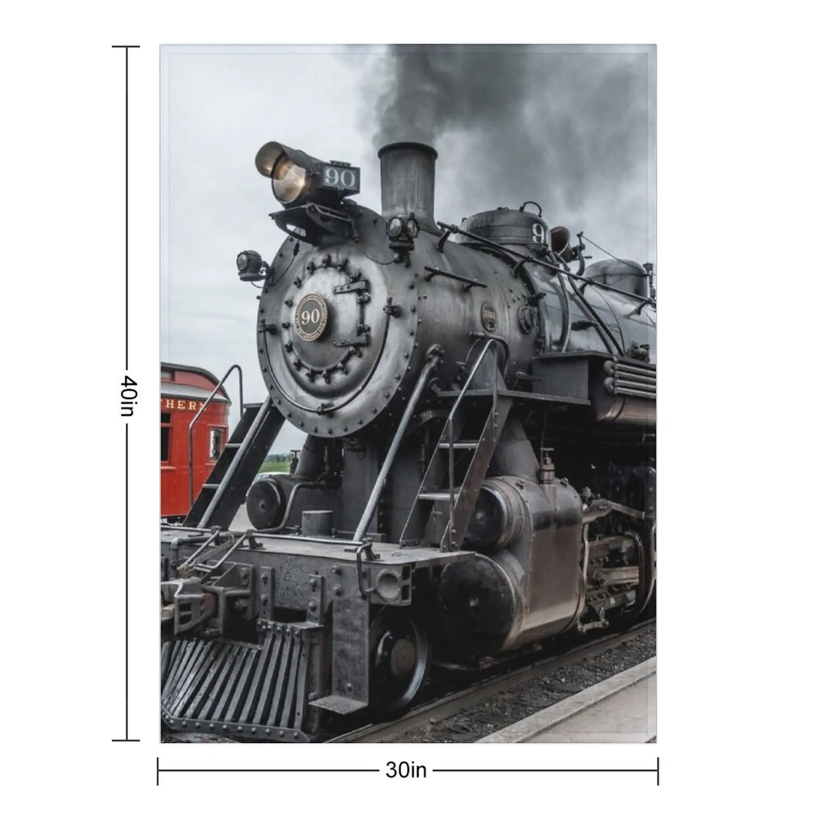 Strasburg Locomotive Throw Blanket Sofa Throw Sofa Quilt Personalized Gift anime Multi-Purpose Flannel Blankets