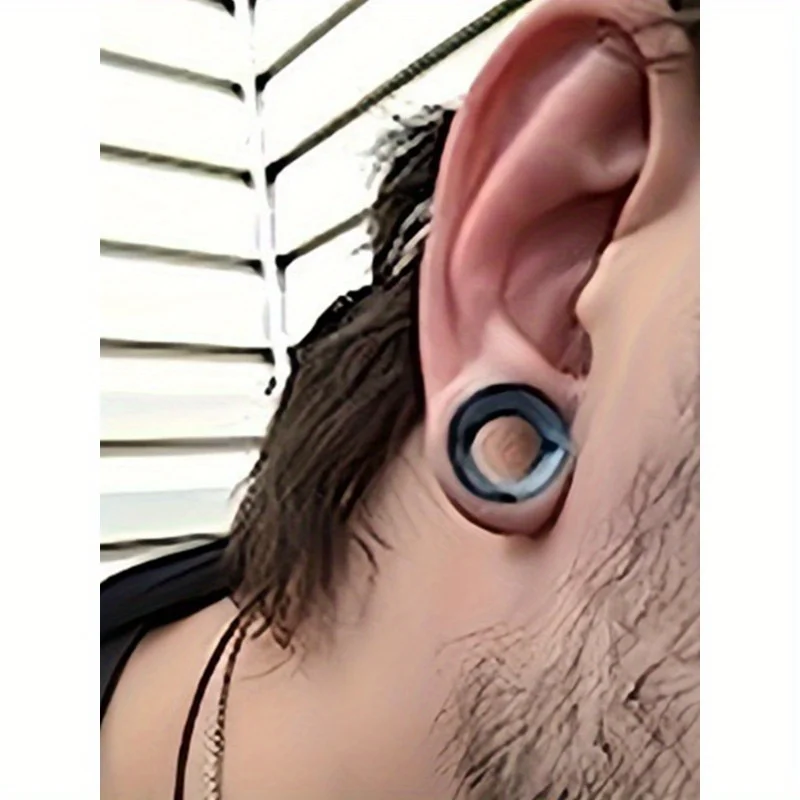 24-teiliges Ohr-Expander-Ohrdehner-Ohrdehner-Set aus Acryl-Kunststoff, mehrere Farben erhältlich, 6 mm/8 mm/10 mm/12 mm Körperpiercing – Detail 3