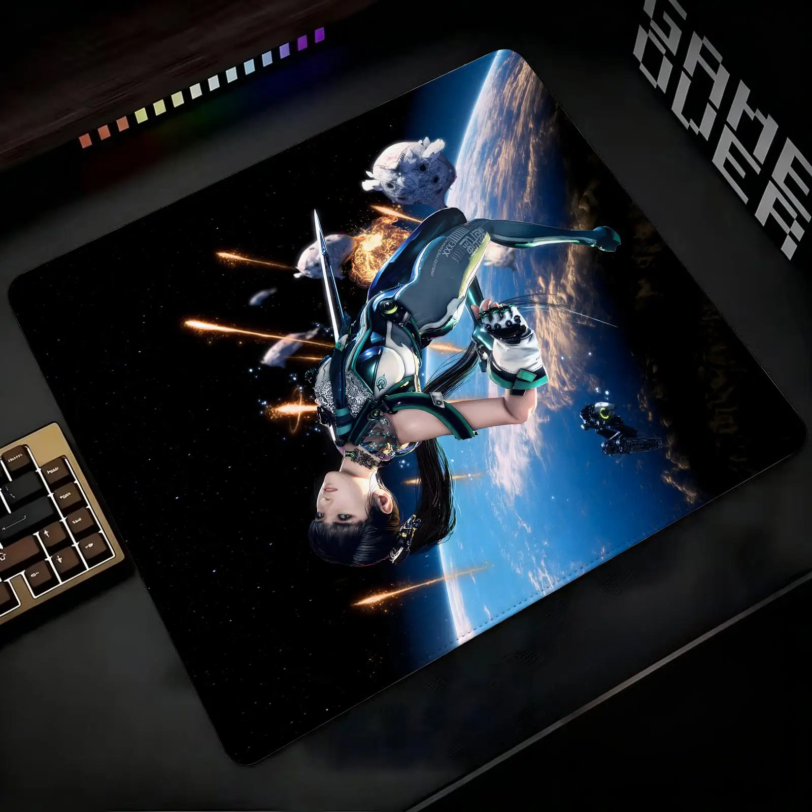 Mouse Pad Regular gaming mouse pad Office mouse pad Laptop desk mat Stitched edge S/M/L size mouse pad  Stellar Blade