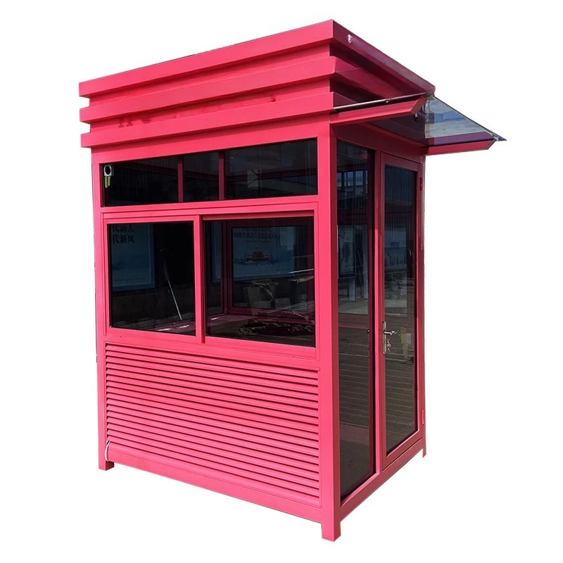 

Outdoor community security guard booth doorman toll booth property duty room security parking lot charging post