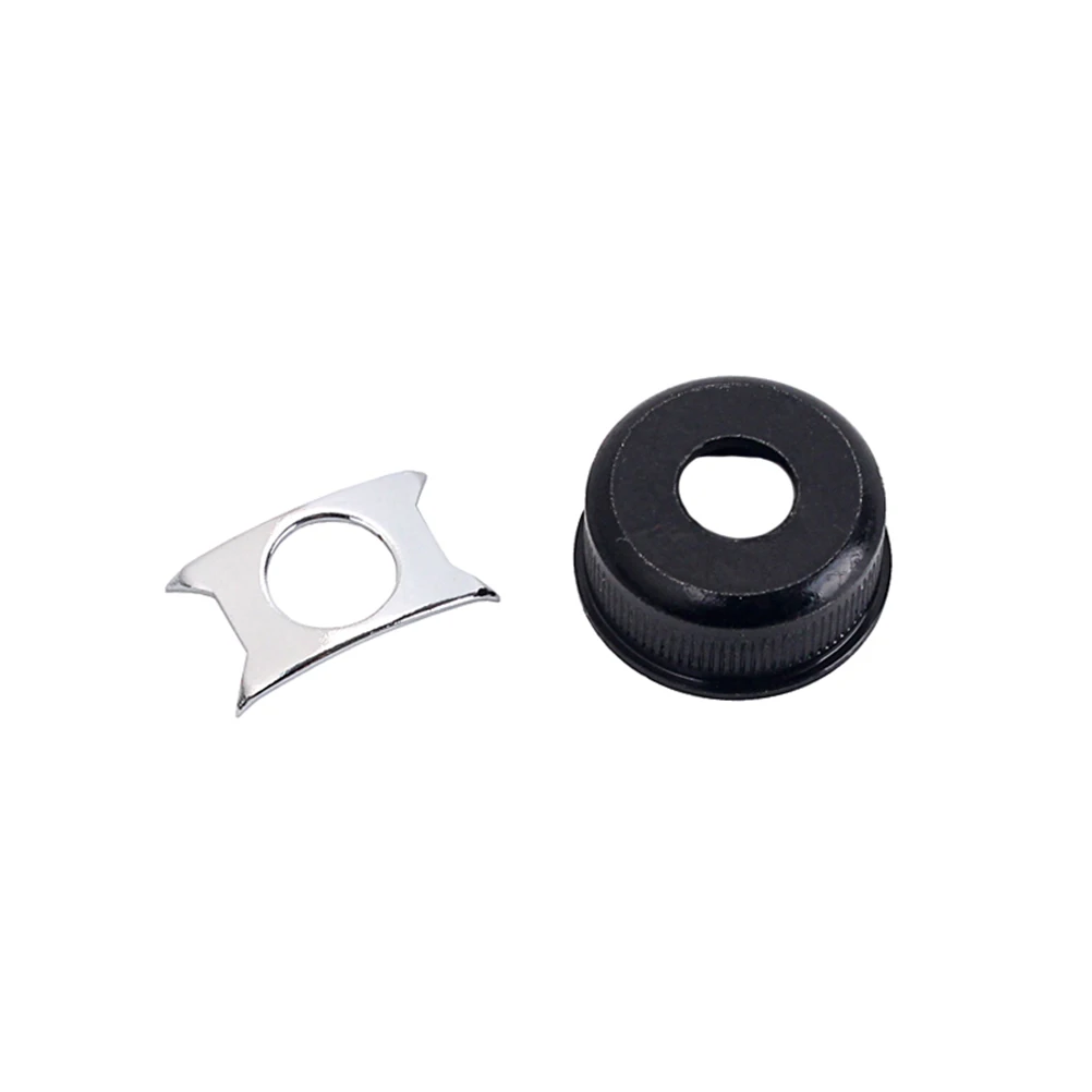 

1 set Electric Guitar Input Output Jack Socket Plate Base Iron Sheet Musical Instrument Accessory Durable High Grade Material
