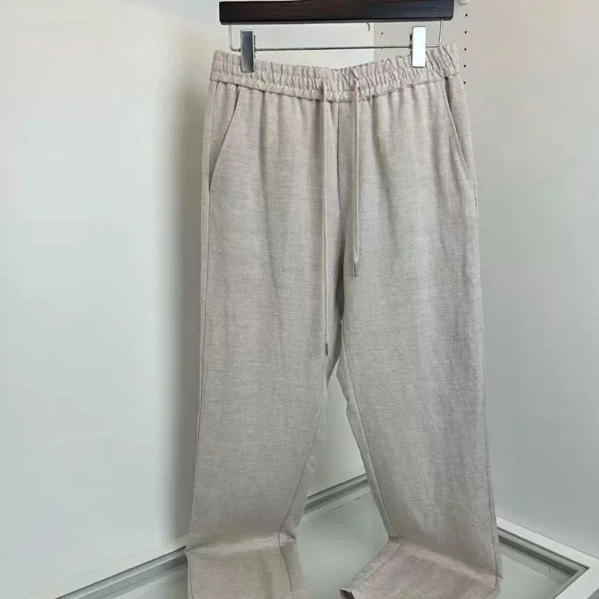 

BC Italian linen embroidered men's slacks 26ss