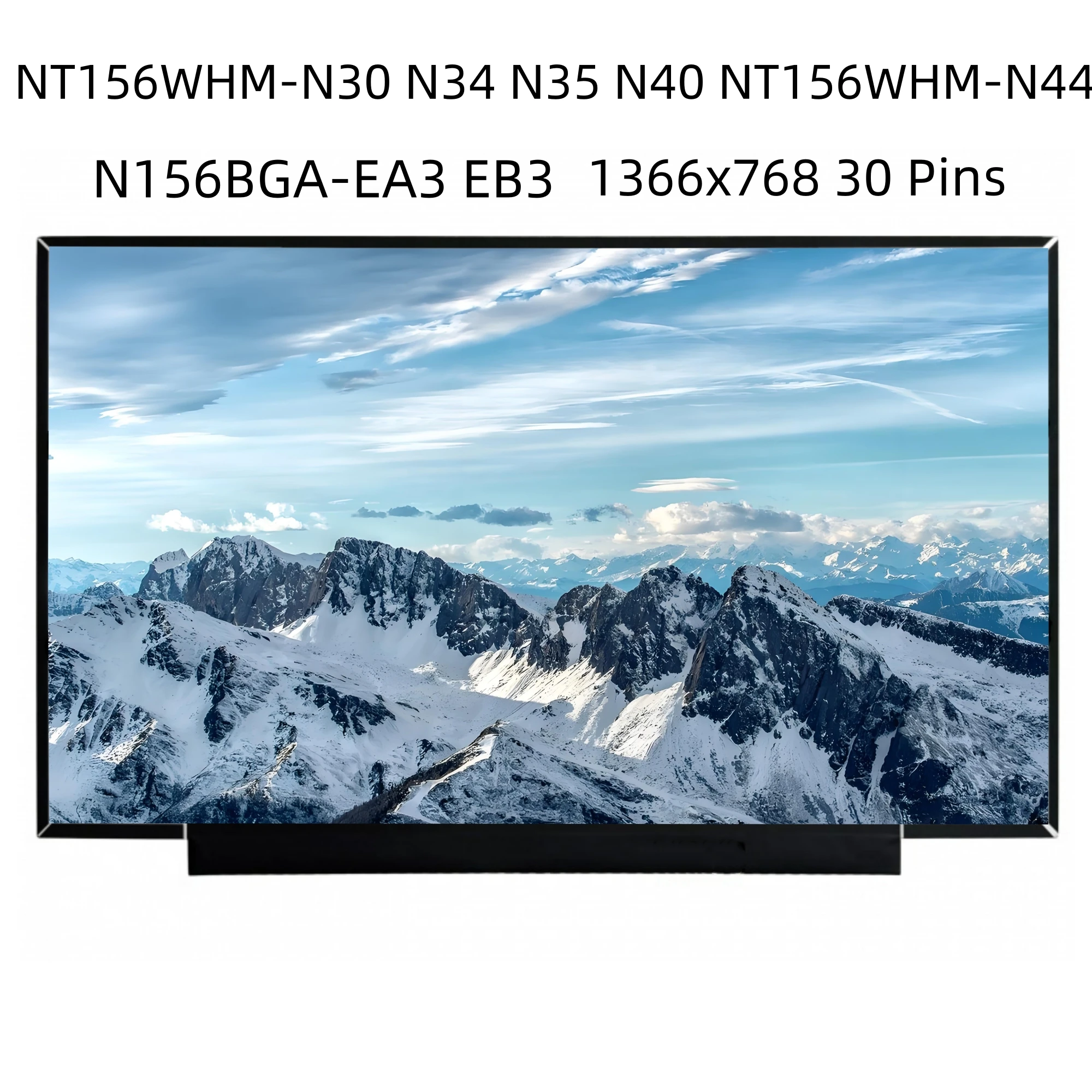 

NT156WHM-N30 NT156WHM N30 15,6-дюймовая ЖК-панель для ноутбука, 1366*768 EDP, 30 контактов