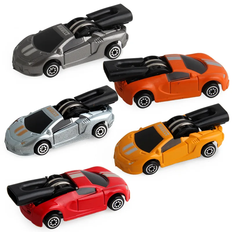 1Pcs Creative Nieuwe Fluitje Snelheid Pullback Auto Speelgoed Legering Sliding Racing Model Speelgoed Auto Kinderen Educatief Speelgoed Auto gift Willekeurige