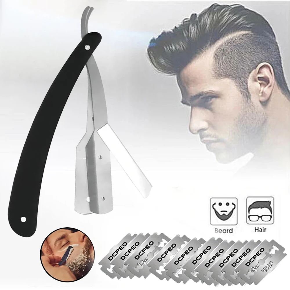 Lâmina Manual Multiuso para Estilo Facial e Barbearia: Design Preciso e Controle Total para Contornos e Acabamentos Profissionais