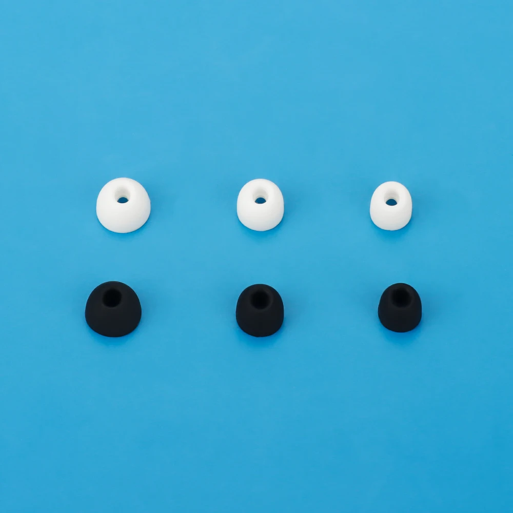 Silicone Eartips Earbuds Tips for ANKER Soundcore Liberty 5 Pro Earphone Kits Cover Replacement Eargels Earcap 6PCS Black White