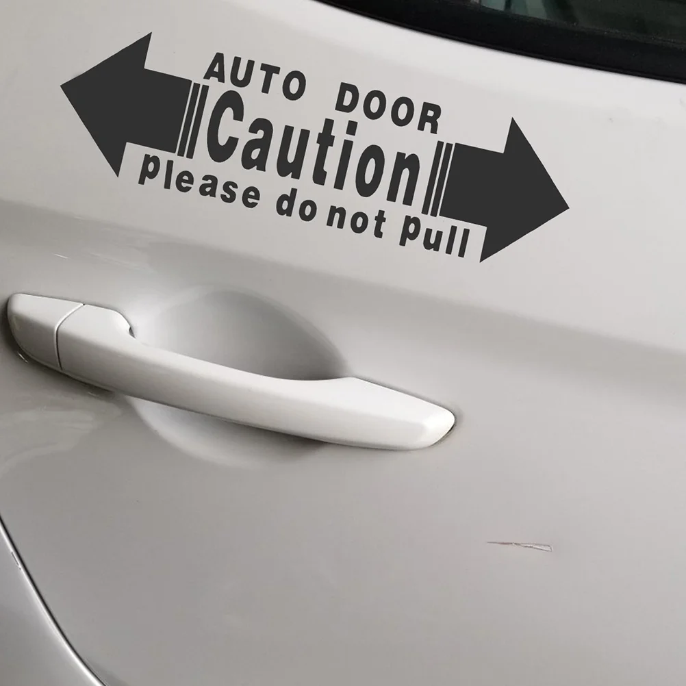 

4Pcs Car Door Decals Durable Self Adhesive Safety Stickers for Vehicle Sliding Doors High Visibility Automatic Door Sticker