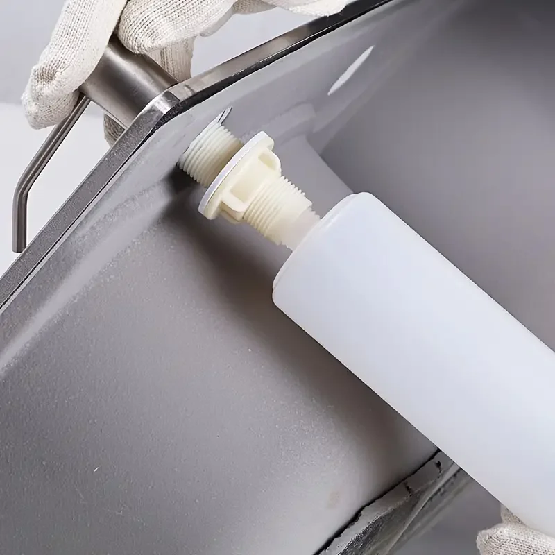 Stainless Steel Sink Soap Dispenser Kitchen Bathroom Liquid Soap Dispenser Faucet Sink Lotion Pump Storage Holder Bottle