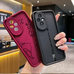 Travel-Inspired Airplane Route Phone Case for Honor Huawei 200 90 Lite P20 P30 P40 8X X9 Mate20 Pro Nova10 SE Soft Silicon Cover