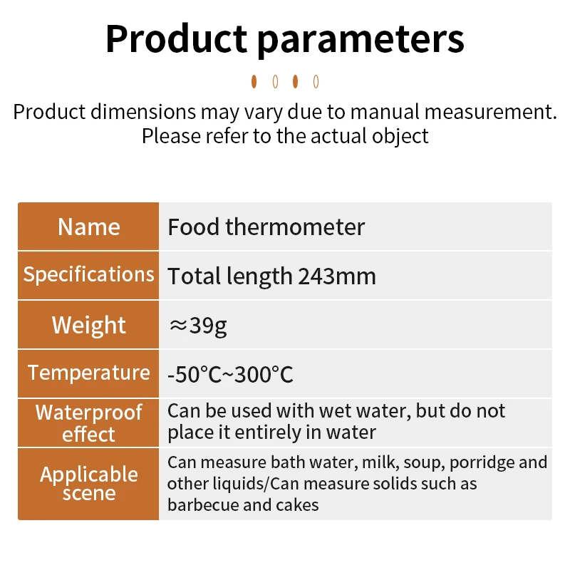 LUXIANZI TP300 Digital Food Thermometer with probe For Meat/BBQ/Milk/drinks Cooking Food Oven Kitchen Electronic Thermometer