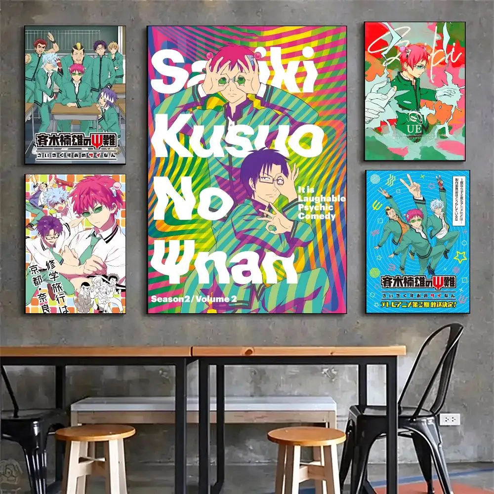 anime The Disastrous Life of Saiki K New Arrival Popular Art Print Poster HD Wall Art Sofa Home Decor Gift For Fans