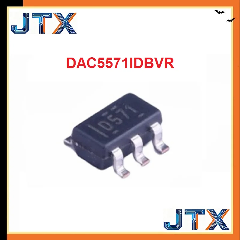 10PCS/LOT 8-bit analog-to-digital converter chip DAC5571IDBVR SOT-23-6
