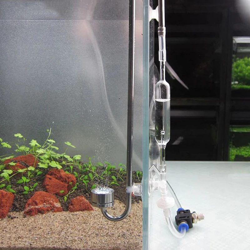 Aquarium CO2 Bubble Counter Water Plants Fish Tank CO2 Regulator Injection System Measurement Device CO2 Diffuser Accessories