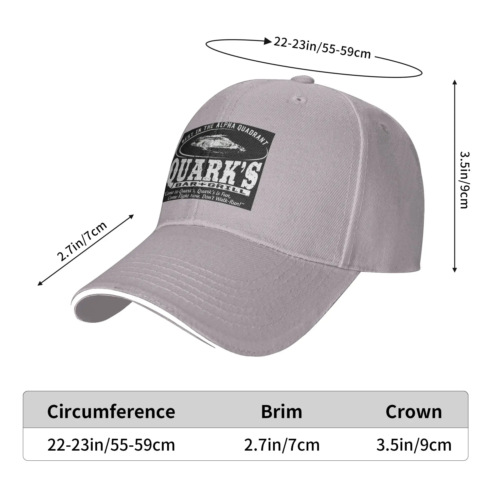 Deep Space 9 Quarks Bar Cap Casual Baseball Caps Adjustable Hat Hip Hop Summer Unisex Baseball Hats Customizable