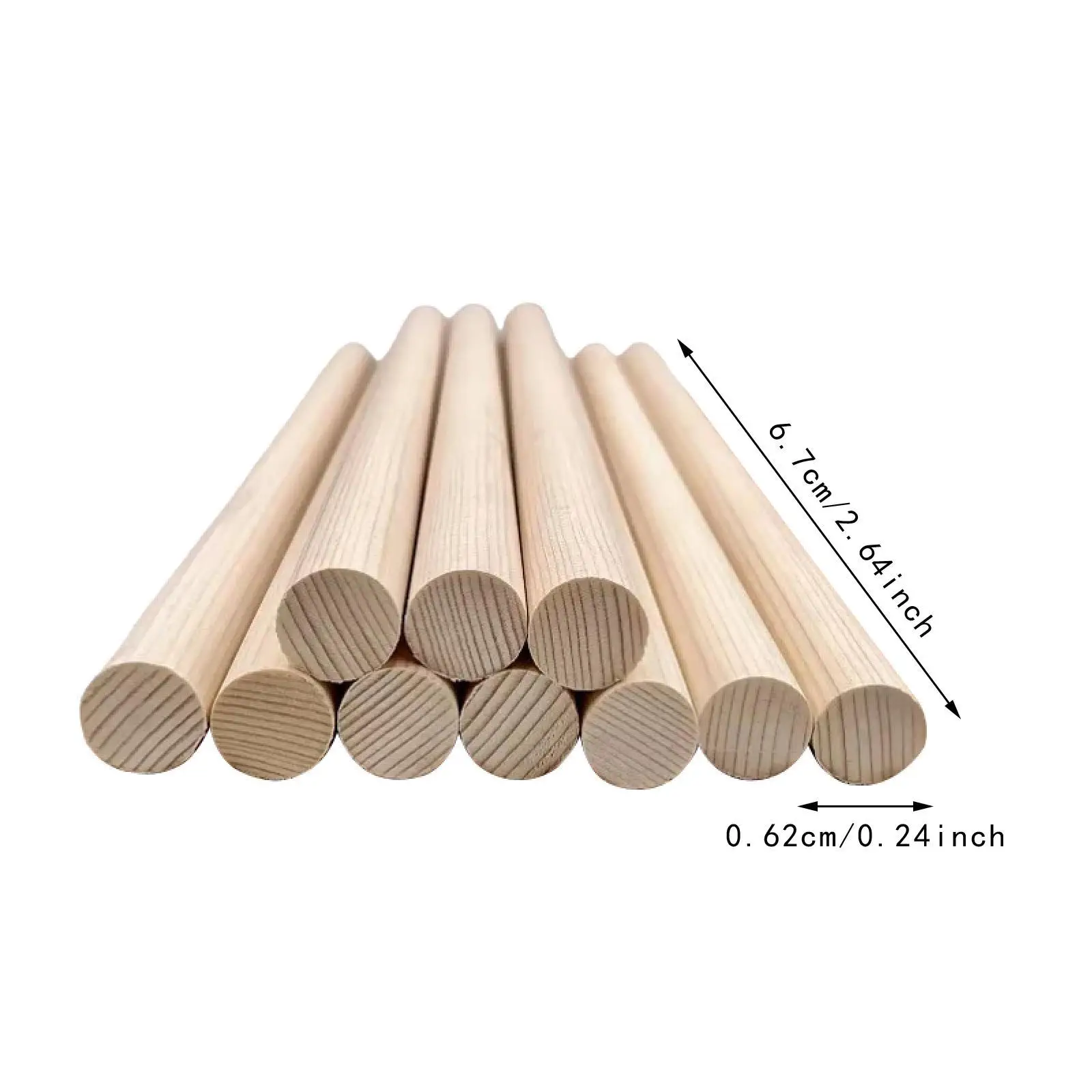 2-6pack 10Pcs Violin Sound Posts for 3/4 4/4 Luthier Tool Quality Supplies
