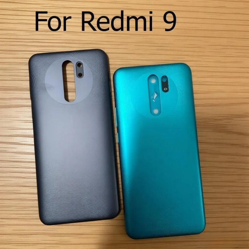 For Redmi  9 Battery Back Rear Cover M2004J19G Door Housing Battery Back Cover With side key Replacement