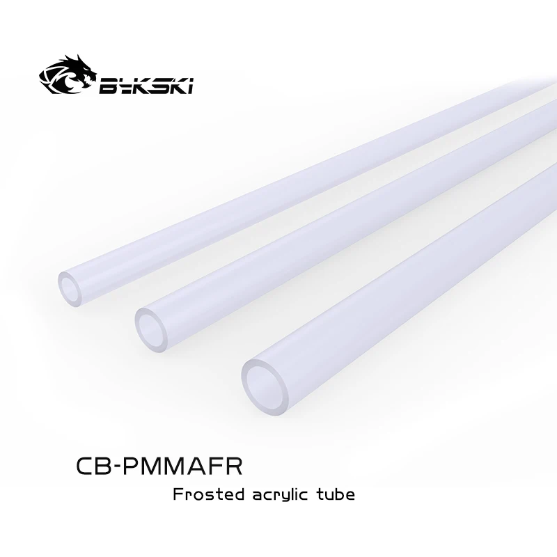 Bykski CB-PMMAFR 12 14 16mm Frosted Acrylic Rigid Tube 500mm 4pcs