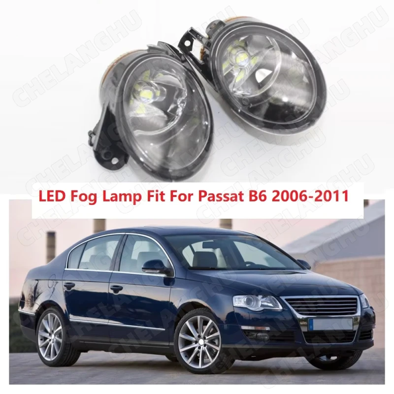 Samochodowe światła LED do VW Passat B6 Sedan Wagon 2006 2007 2008 2009 2010 2011 Samochodowe przednie światło przeciwmgielne z żarówkami LED