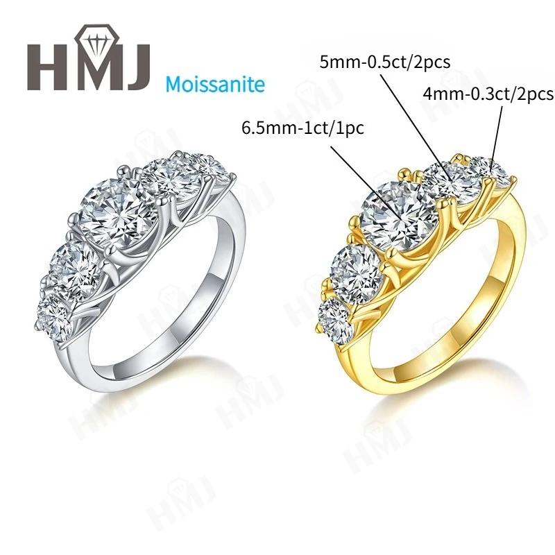 

Кольцо с муассанитом 2,6 карата, цвет D, VVS1, из стерлингового серебра S925, круглой огранки, изысканное ювелирное украшение, подарок для женщин на годовщину, день рождения, оптом