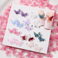 Butterfly Parts Nail Art Decoration Kawaii 3D Elf Butterfly Resin Manicure Charm Rhinestones DIY Nails Tips Figures Girl Gifts