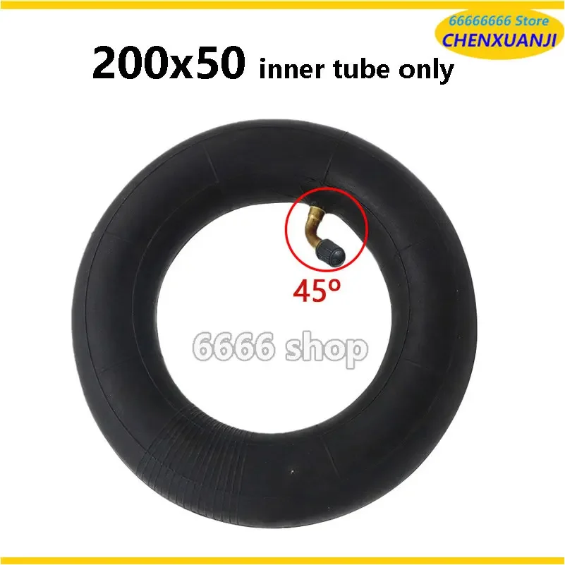 200X50 Tire and Inner Tube Full Wheels for Electric Scooter Wheel Chair Truck Pneumatic Trolley Cart