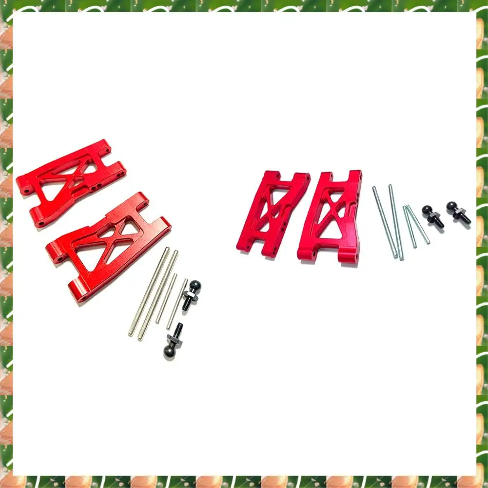 

JAJA New Metal Upgrade Parts Kit Caster Block Steering Blocks Suspension Arm For Traxxas Latrax Teton 1/18 RC Car Red Replacemen