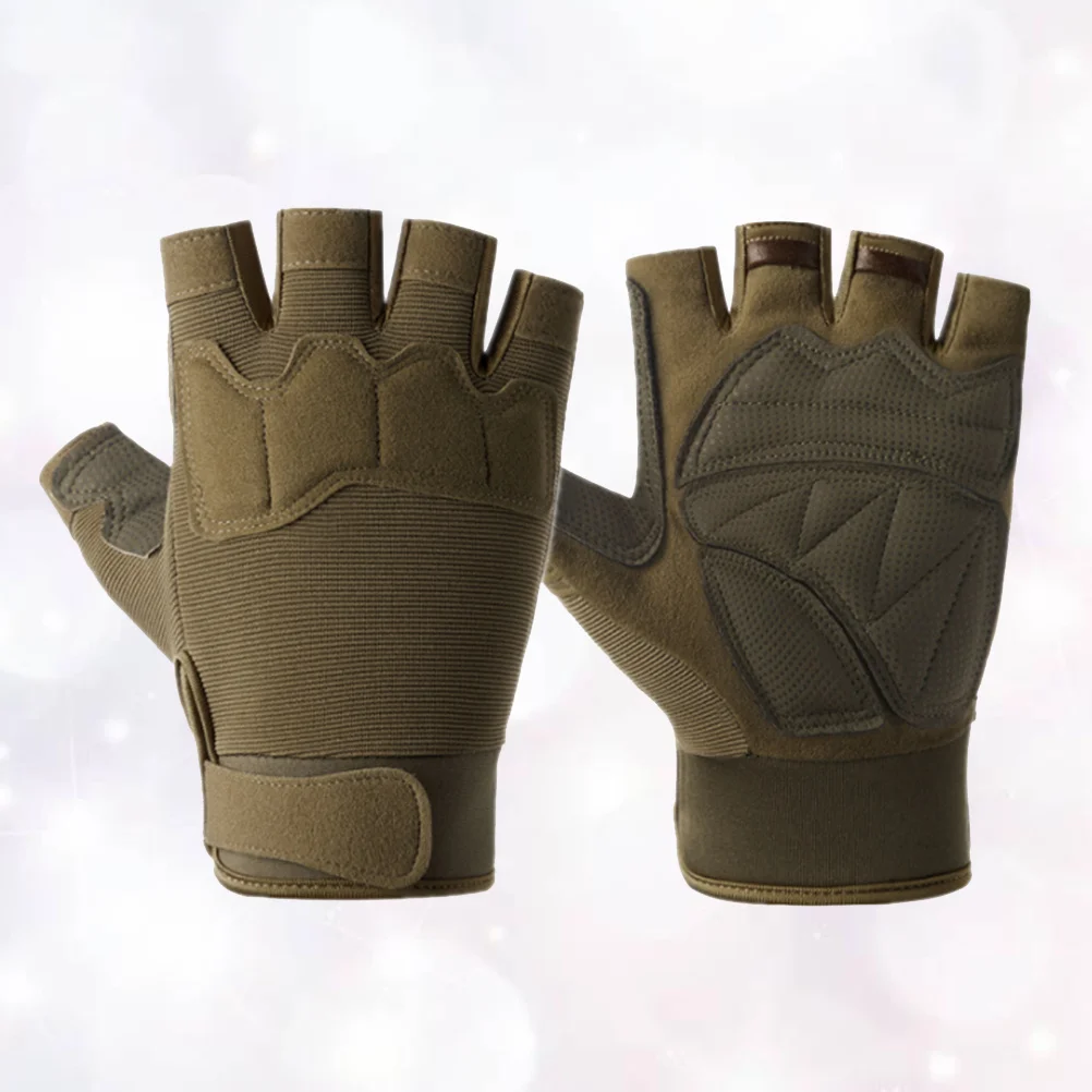 1 زوج قطع مقاومة نصف اصبع قفازات الإفراج السريع تنفس قفازات ركوب الدراجات للرجال عدم الانزلاق رياضة الجري ركوب الدراجة والعتاد