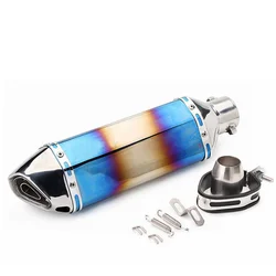 36~51mm Universal Motorcycle Exhaust Muffler Escape Slip On Pipe Fit Motorbike Scooter ATV Dirt Bike Moped