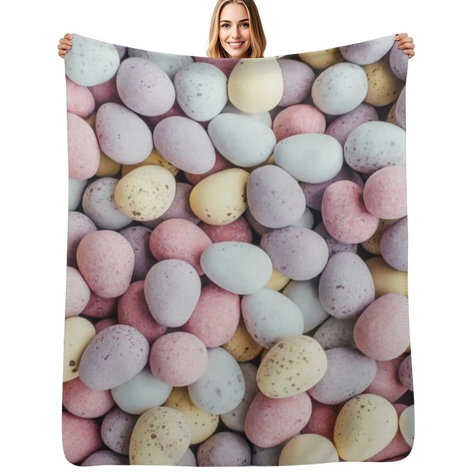 Mini Eggs Throw Blanket All Weather Soft Throw Blanket for Sofa