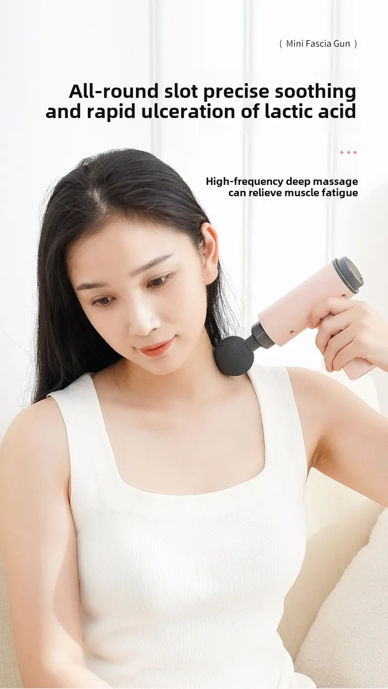 Faszienpistole Muskelmassagegerät Muskelentspanner Elektroschock Greifen Vibration Halsmuskel Fitness Beine