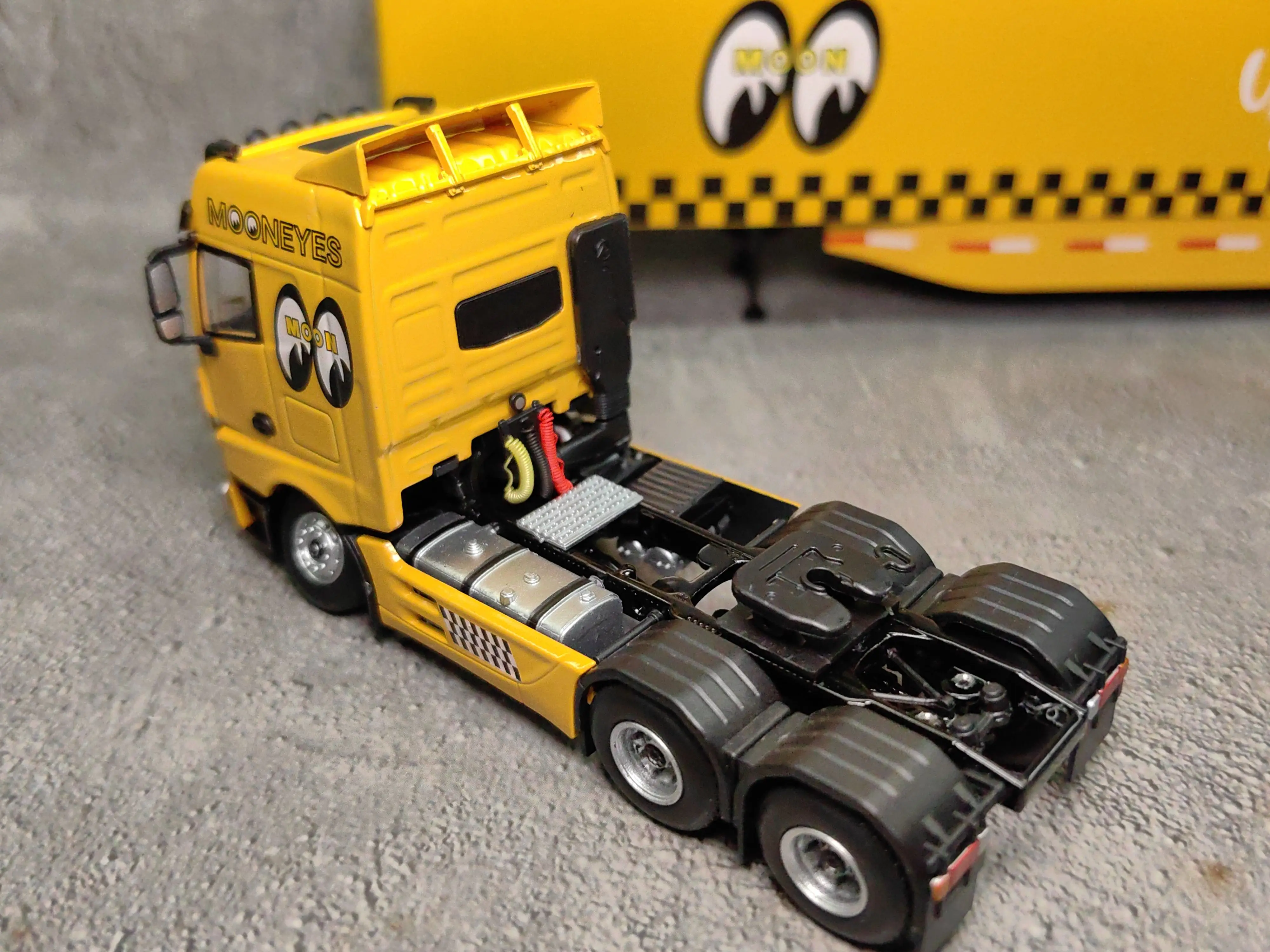 Modèle de voiture en alliage moulé sous pression, échelle 1:64, VW Rack, Moon-Eye, Wide-Body, Modified Travel Van, Drag Scalp Truck, Collection Toy Gift