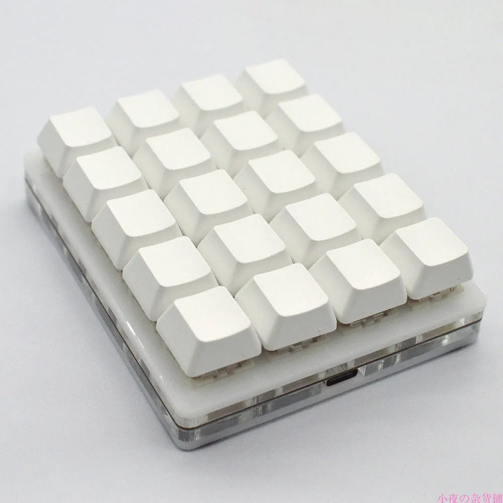 20-key Wireless Bluetooth Numpad with Customisable Shortcut Keys and Programmable Hardware Macros for Automatic Clicking