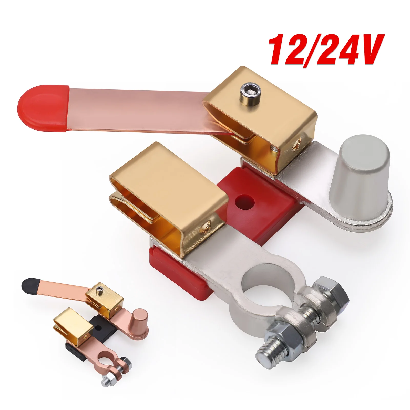 

250A Battery Negative Disconnect for Car Truck Marine RV Vehicle 12V 24V Side Post Adjustable Knife Blade Master Kill Switch