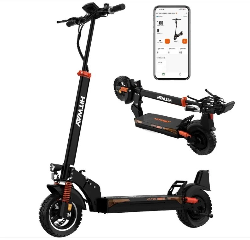 

EU Warehouse Dropshiping Hitway H9 / H9 Pro 10" 800W 27ah Motor Folding ABE E-Scooter Electric Scooter