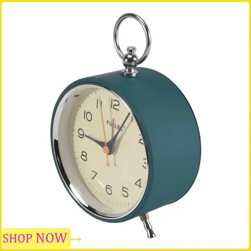 Especial Analog Alarm Clock Non Ticking With Night Light Retro Silent Alarm Clock Battery Operated Mini Clock For Kids Bedroom